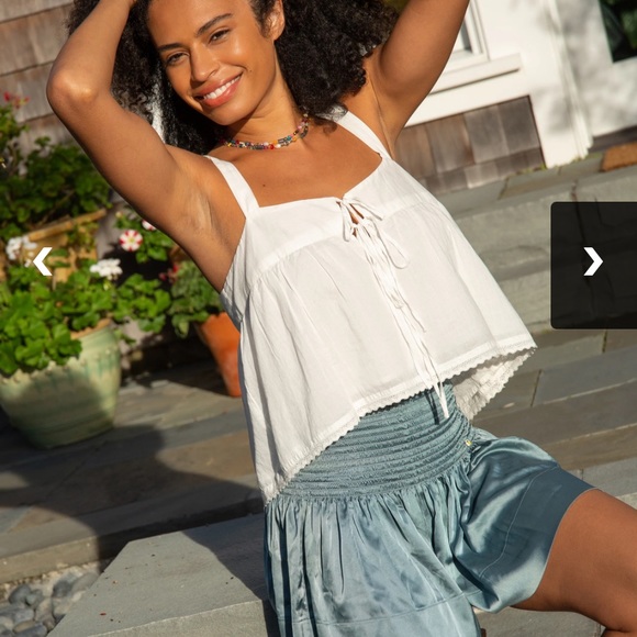 Natural Life daisy skort in seafoam (turquoise green) - Picture 7 of 8